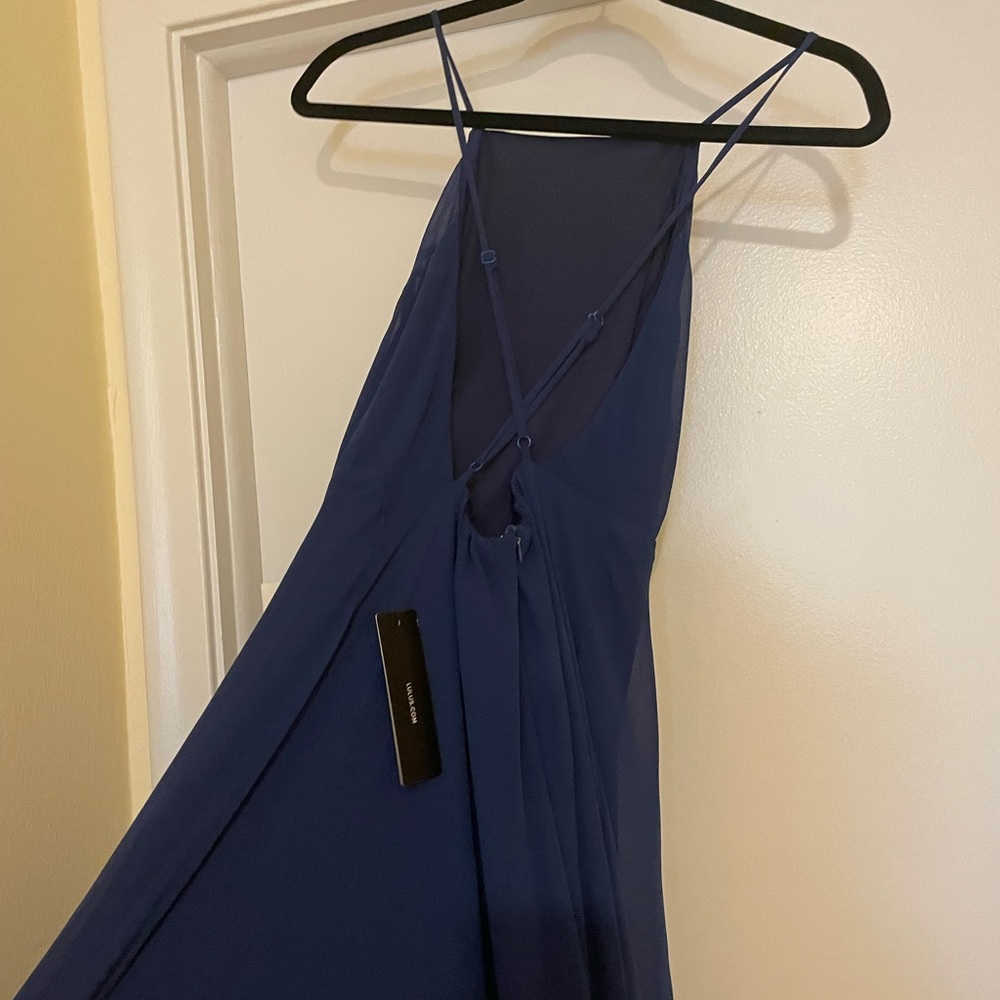 Lulus NWT Mythical Kind of Love Navy Blue Maxi Dress - Picture 7 of 7